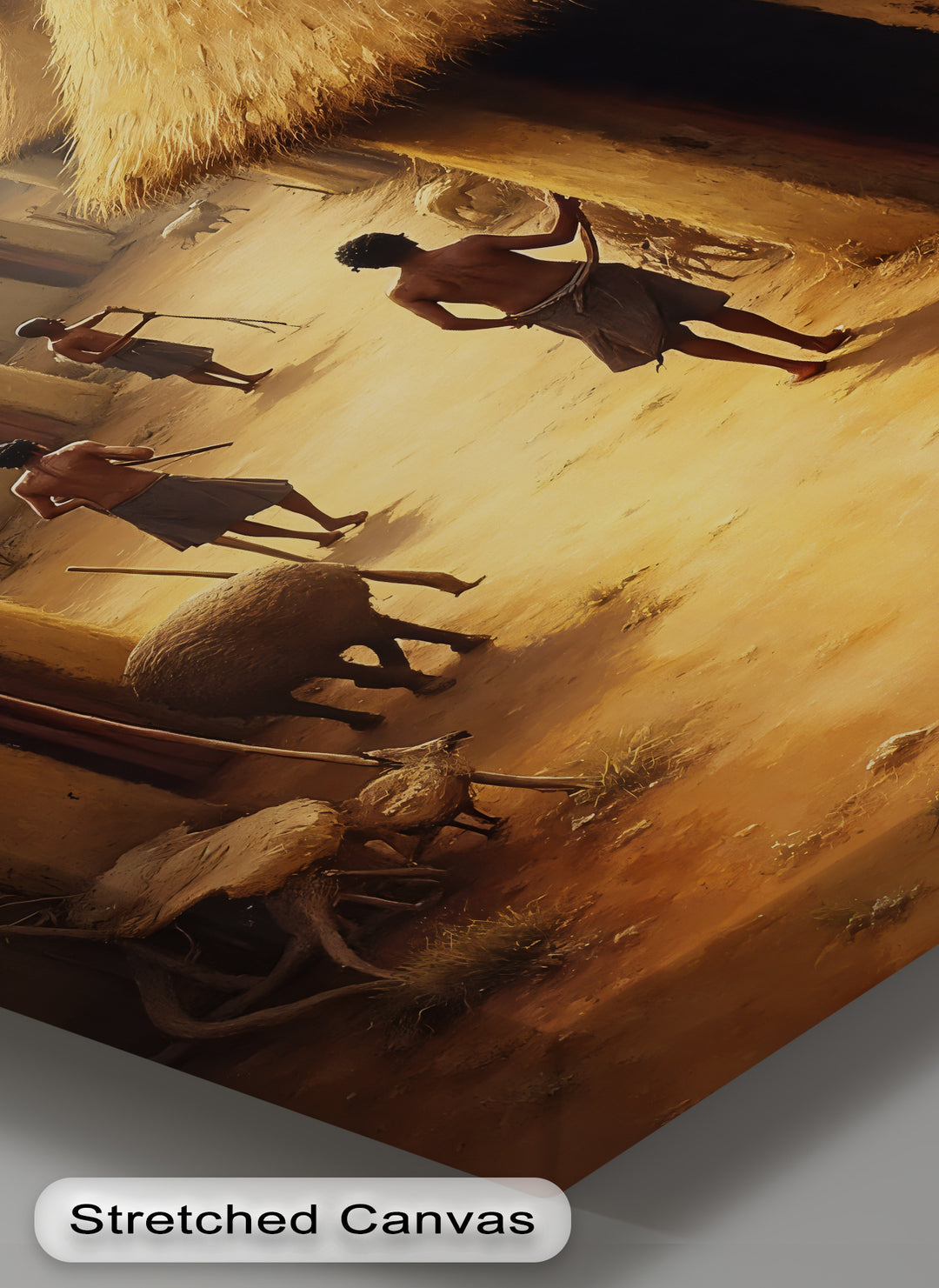African Village Life – Traditional Tribal Canvas Wall Art | Artwork Canvas