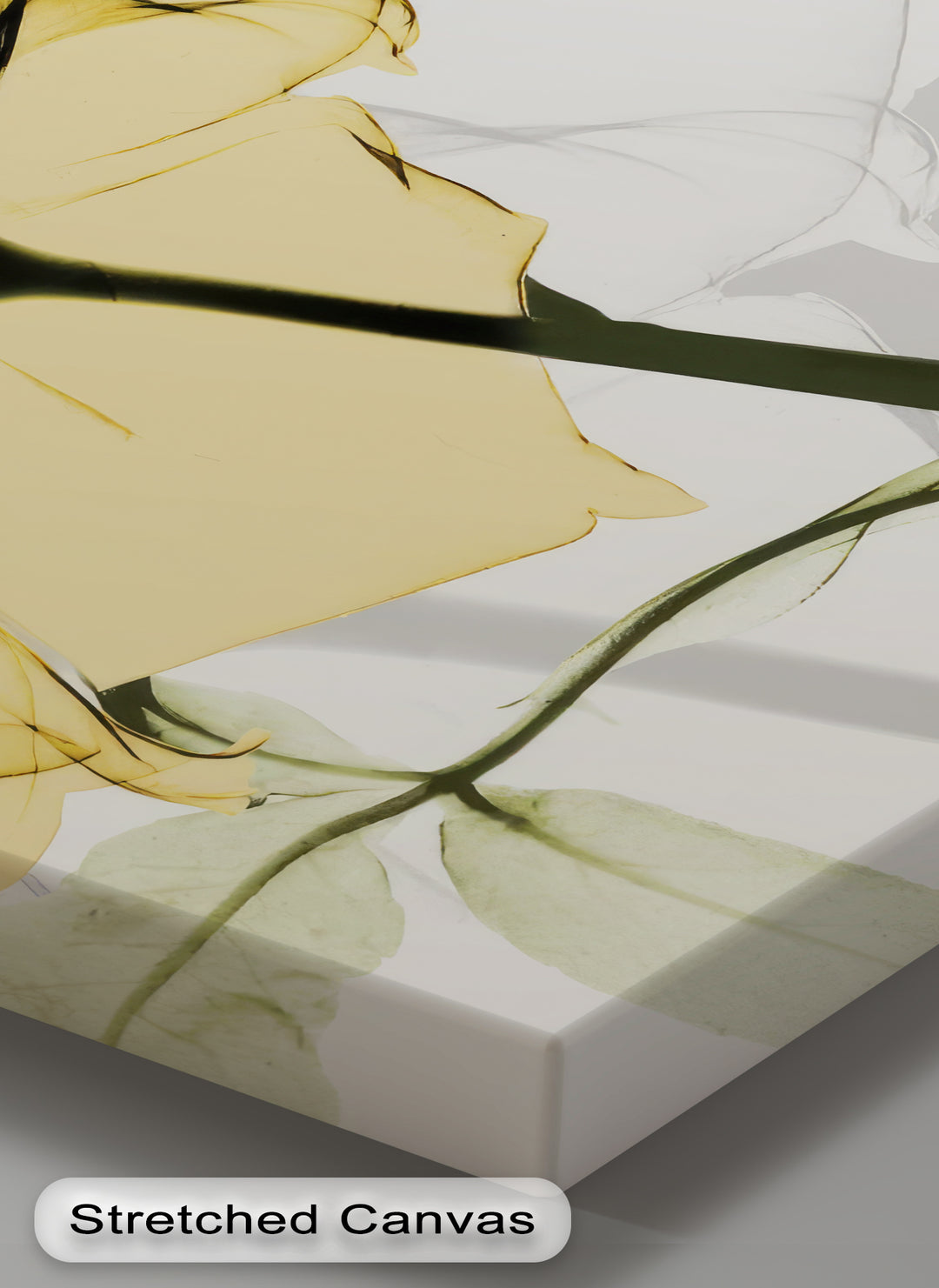 Winterliche Ruhe – Japanische Frau im blauen Kimono, Leinwanddruck | Gerahmtes Kunstwerk