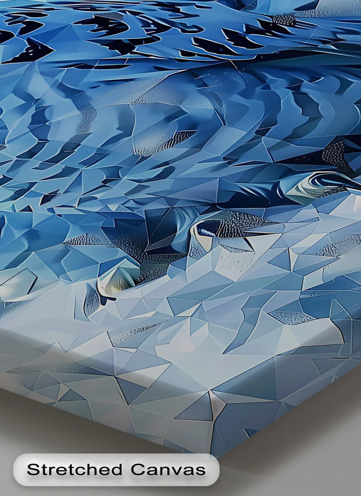 Arctic Majesty – Faceted Blue Owl Portrait Canvas Prints - MyPhotoStation