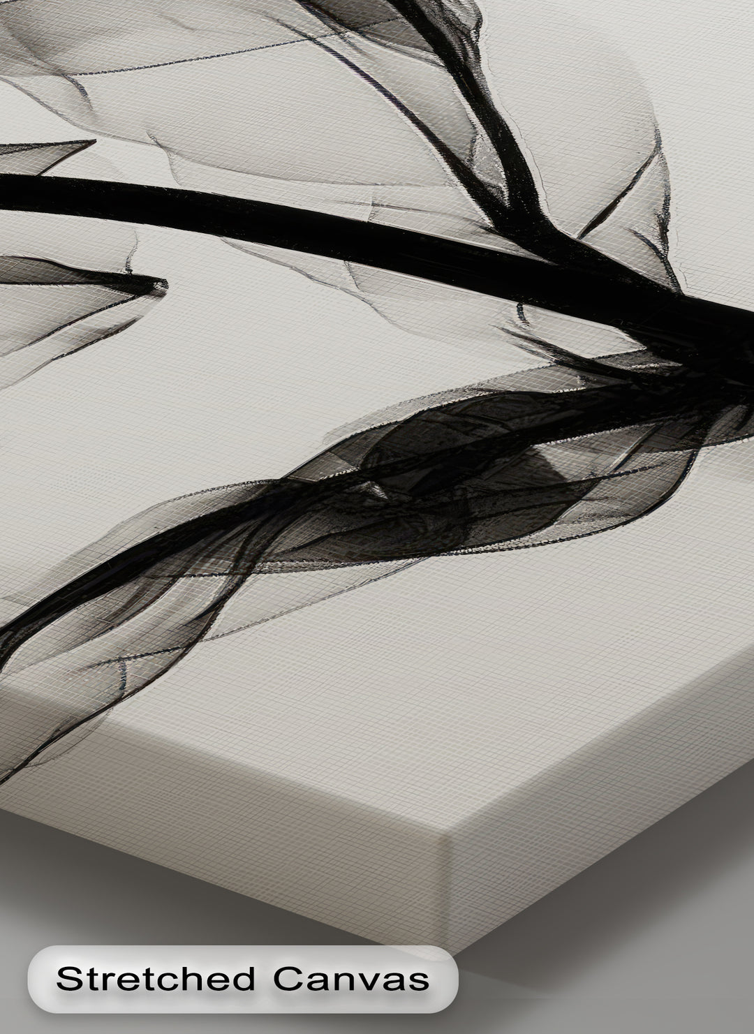 Winterliche Ruhe – Japanische Frau im blauen Kimono, Leinwanddruck | Gerahmtes Kunstwerk