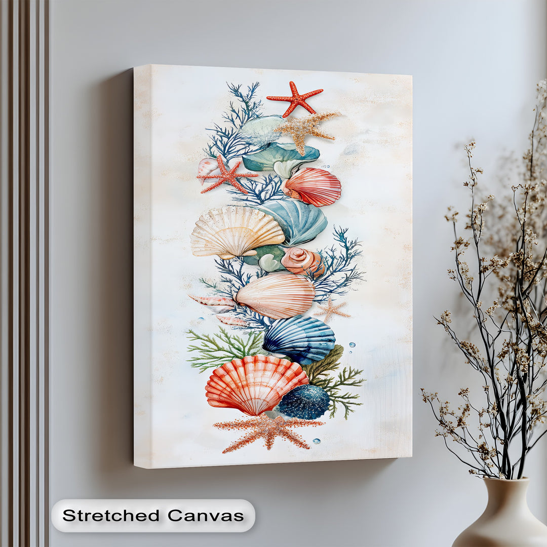 This elegant canvas painting brings the beauty of the ocean to your walls.

