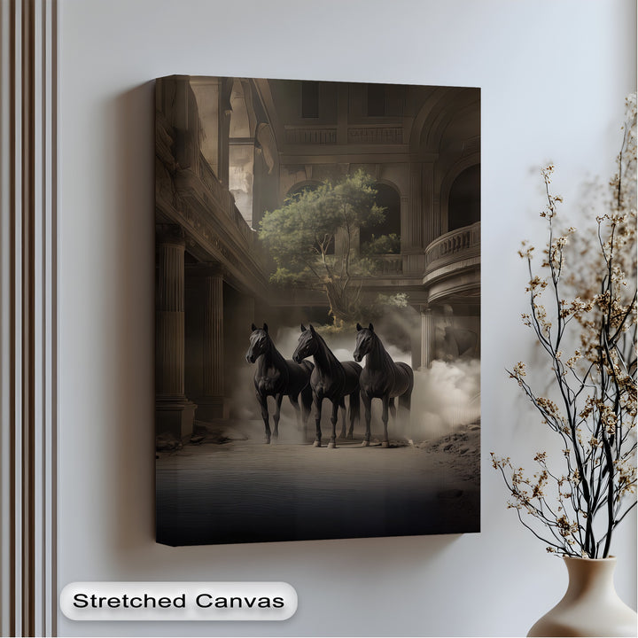 Guardians of the Forgotten Hall – Dark Horse Fantasy Canvas Print