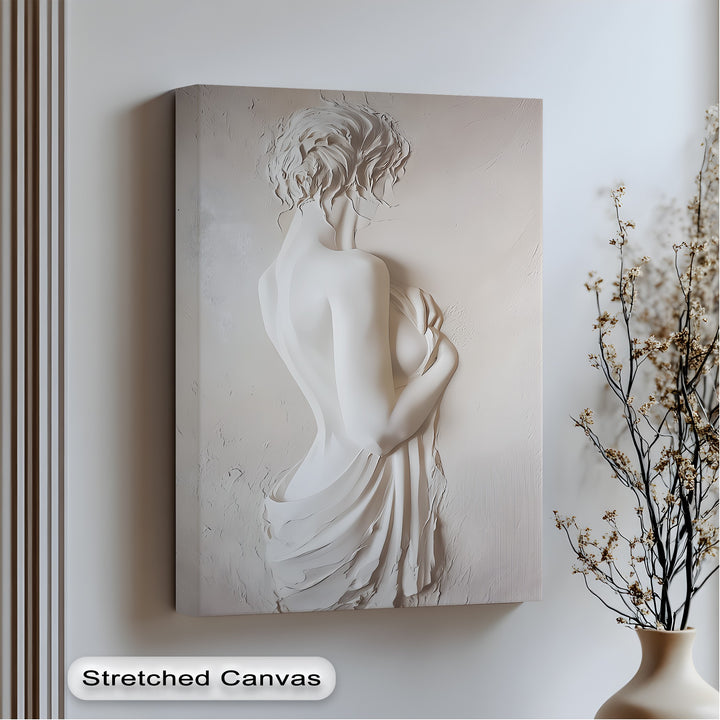 Whispers in Ivory – Erotic Canvas Print