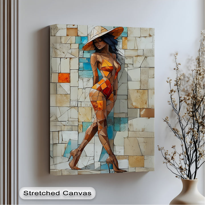 Mosaic Muse – Erotic Canvas Print