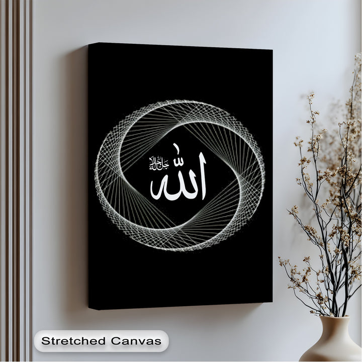 Golden Mosque Elegance – Islamic Landmark Canvas Print