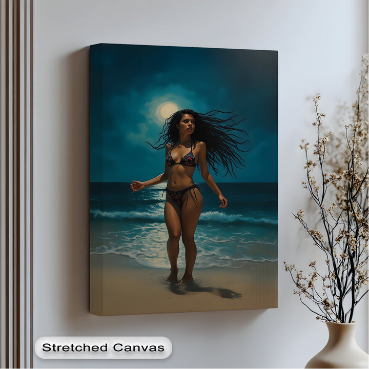 Moonlit Desire – Erotic Canvas Print