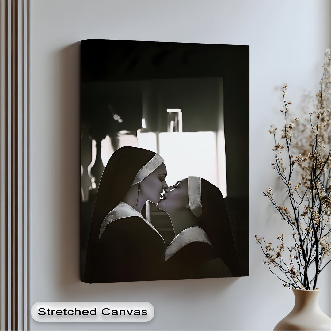bold contrast erotic canvas wall art modern elegance framed artwork