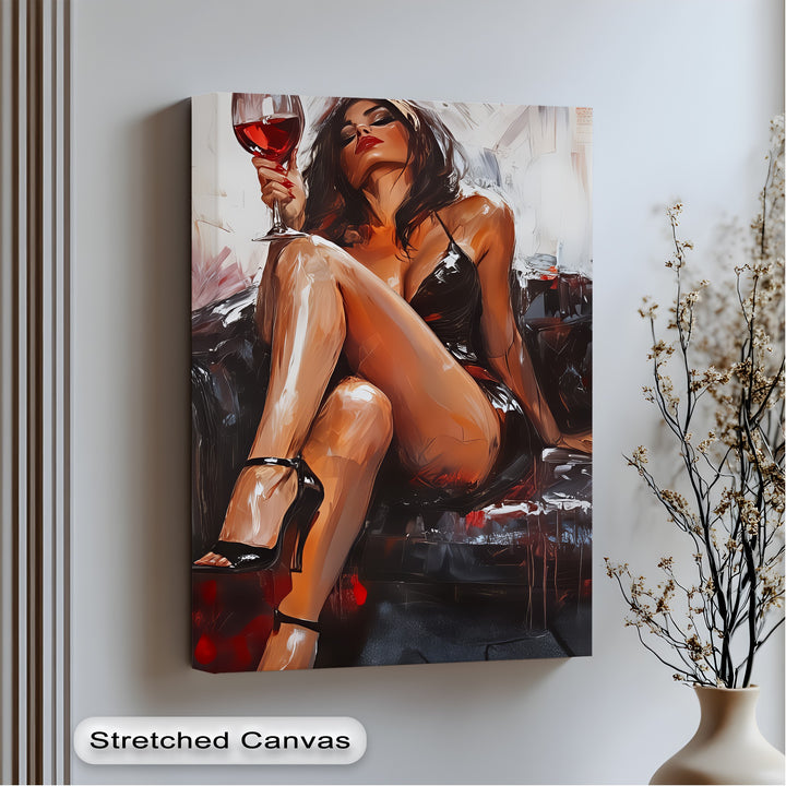 Sultry Woman – Nude Canvas Print | Oversized Wall Art