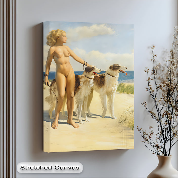 Golden Horizon – Nude Woman Canvas Art | Framed Canvas Prints