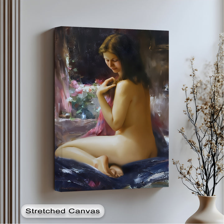 Soft Radiance – Nude Woman Canvas Wall Art | Artwork Canvas
