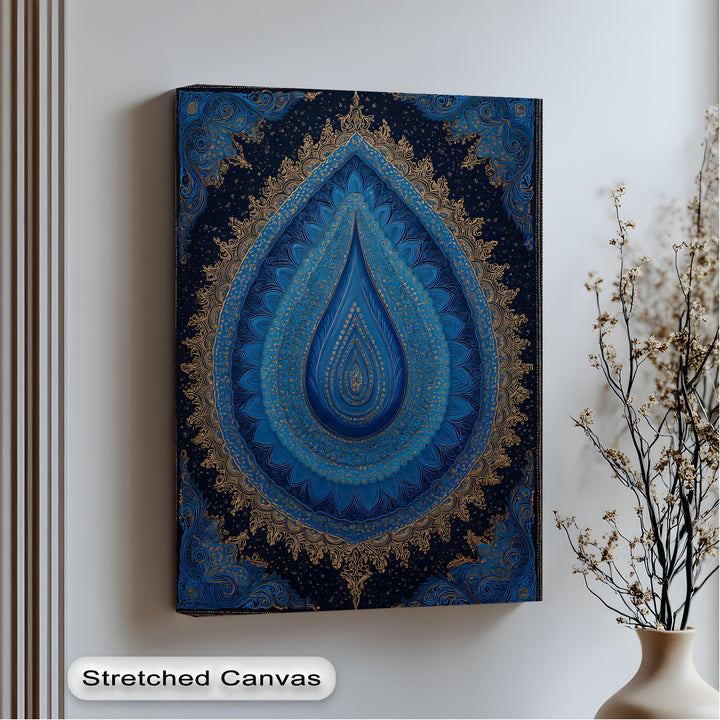 Celestial Elegance – Persian Mandala Canvas Print