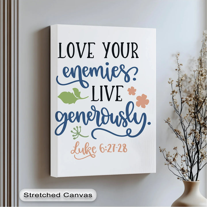 Bible verse wall art about love and kindness
