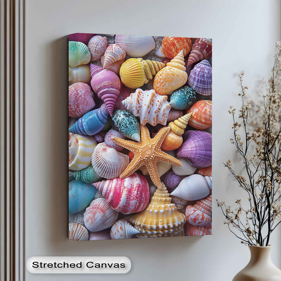 A joyful burst of color captured on high-quality canvas prints—perfect for beach lovers.

