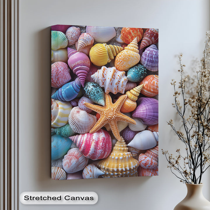 A joyful burst of color captured on high-quality canvas prints—perfect for beach lovers.

