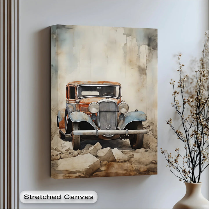 Vintage Rusty Car – Car Canvas Print - MyPhotoStation