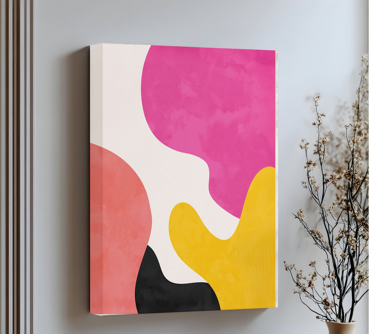 Mellow Shapes – Colorful Organic Forms Abstract Canvas Print