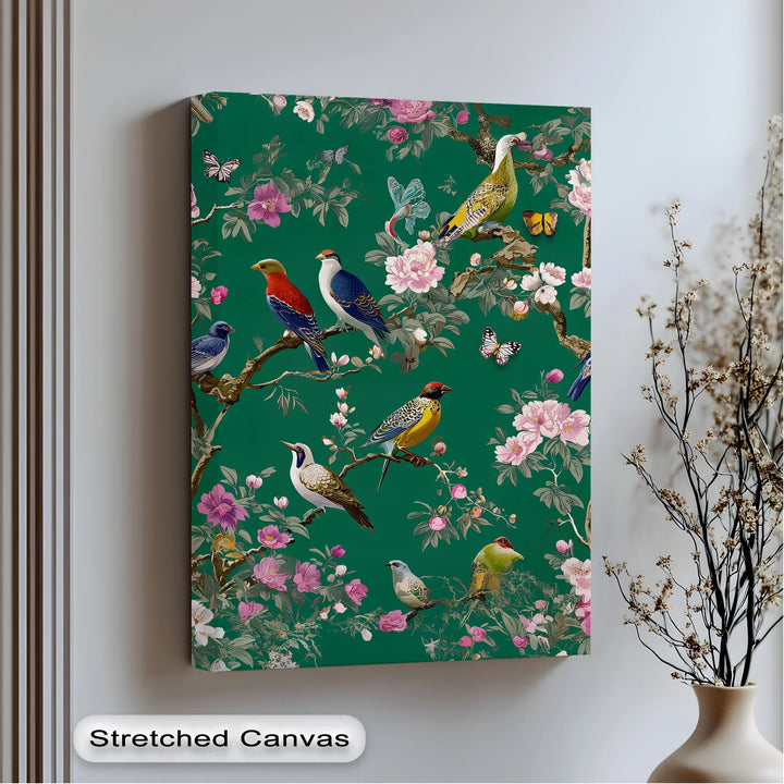 Songbirds and Blossoms – Chino Canvas Print