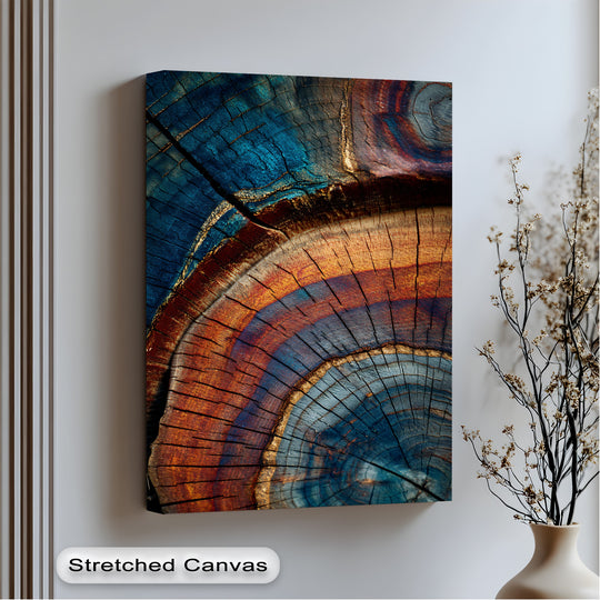 abstract wood grain canvas
