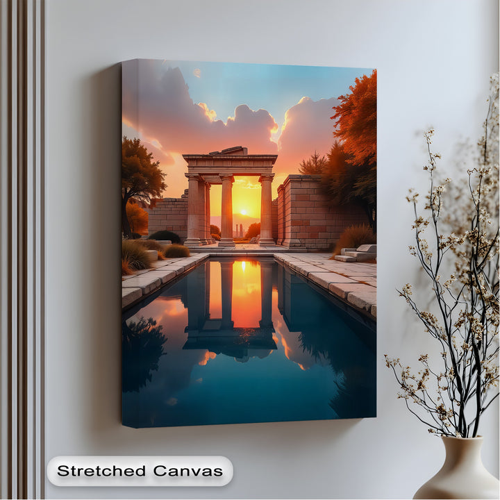Sunset Serenity – Ancient Gate Canvas Print