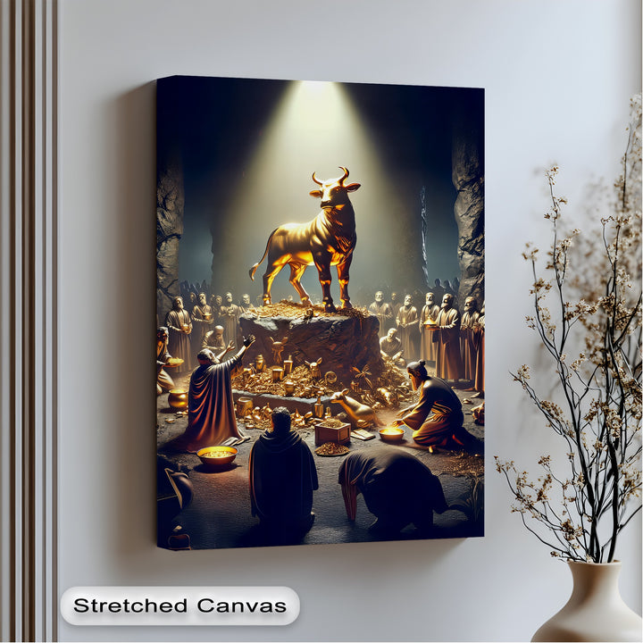 The Golden Calf – Biblical Canvas Wall Art