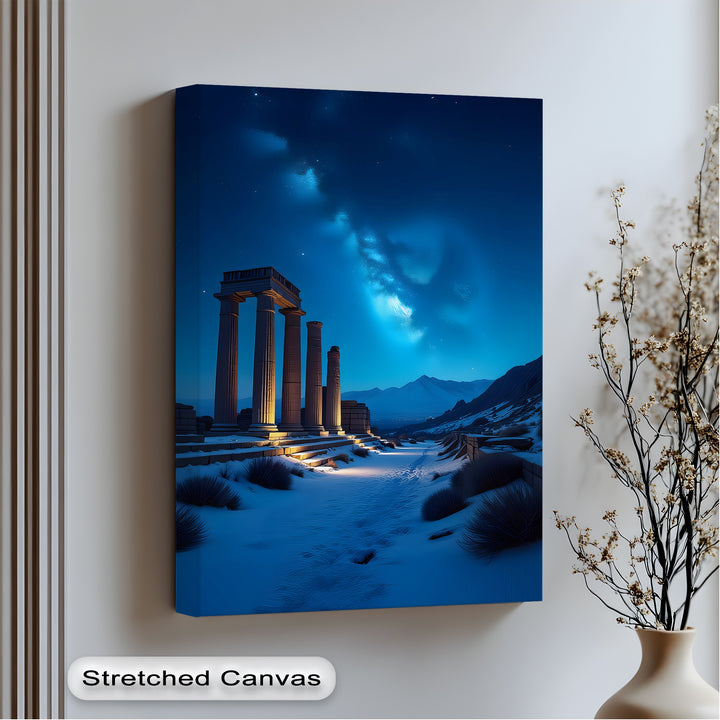 Eternal Starlight – Ancient Ruins Canvas Print
