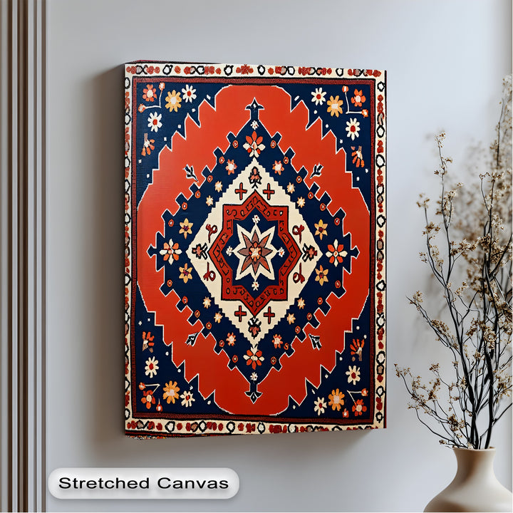 Radiant Star Blossom – Persian Canvas Print