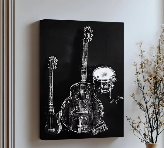 Vintage Instrument Ensemble - Music Canvas Print - MyPhotoStation