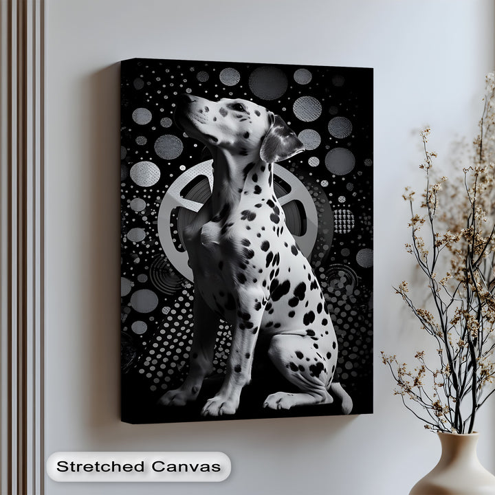 Retro Dalmatian – Puppies Canvas Print