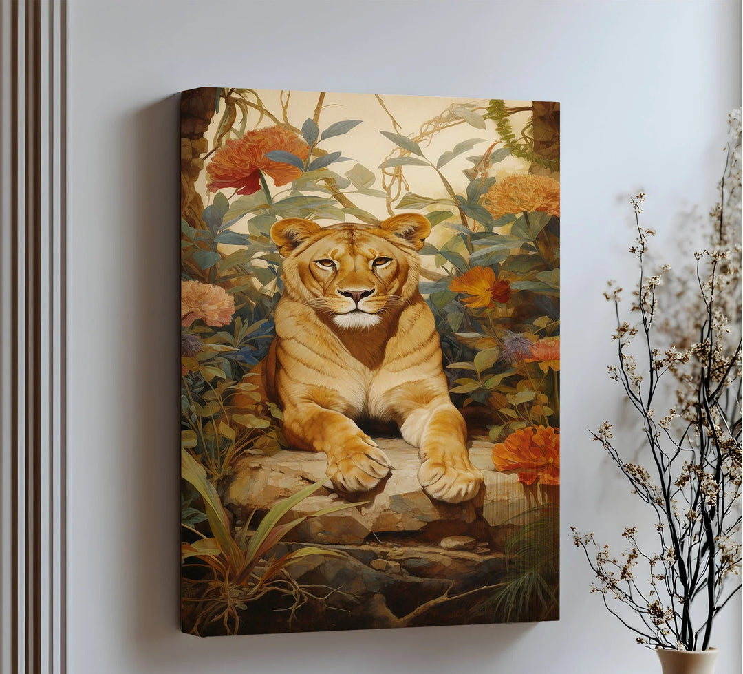 Queen of the Jungle Repose – Animal Canvas Print - MyPhotoStation