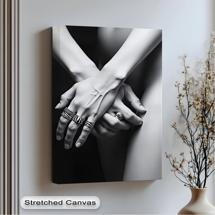 Silent Touch – Erotic Canvas Print