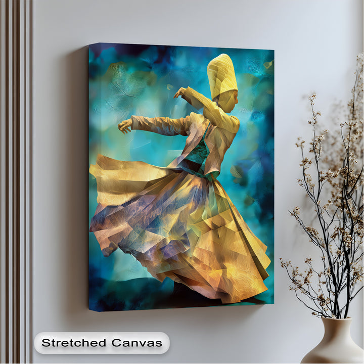 Whirling Grace – Dervish Spiritual Dance Canvas Print