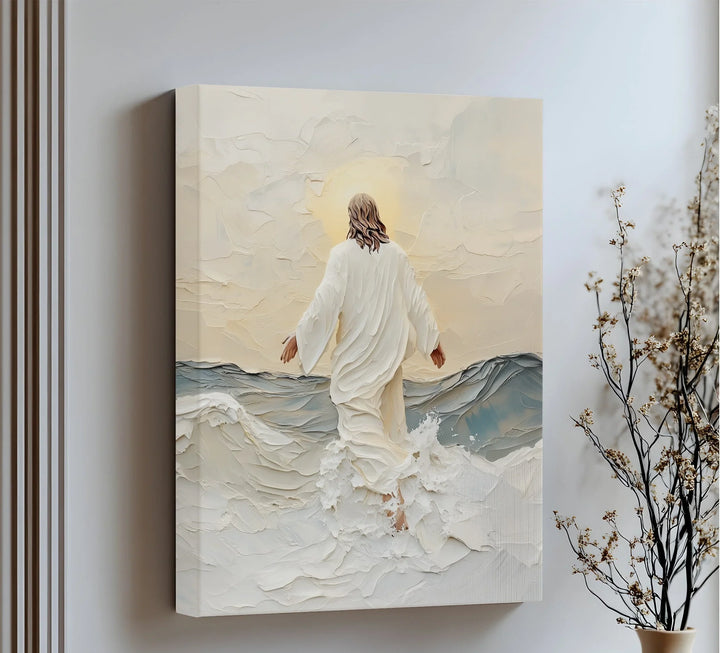Walking on Water – Inspirational Christian Canvas Print - MyPhotoStation