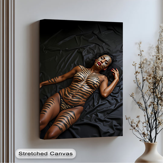 tiger stripes erotic canvas wall art sensual bedroom wall art décor