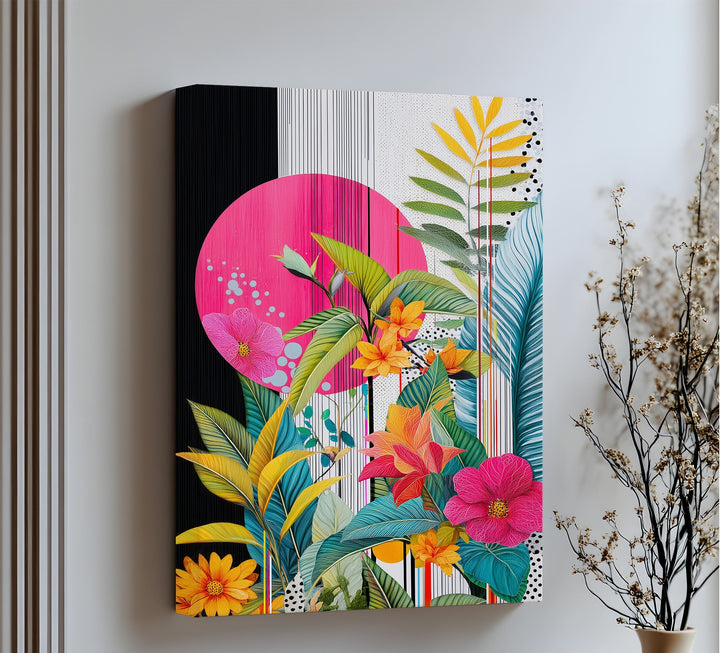 Tropic Pop – Bold Botanical Canvas Print
