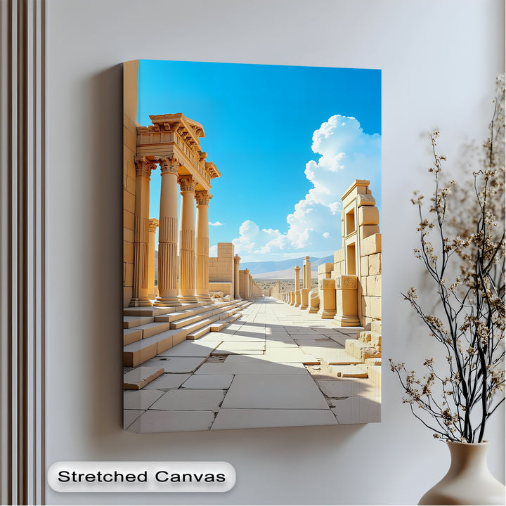Golden Pathway – Ancient City Canvas Print
