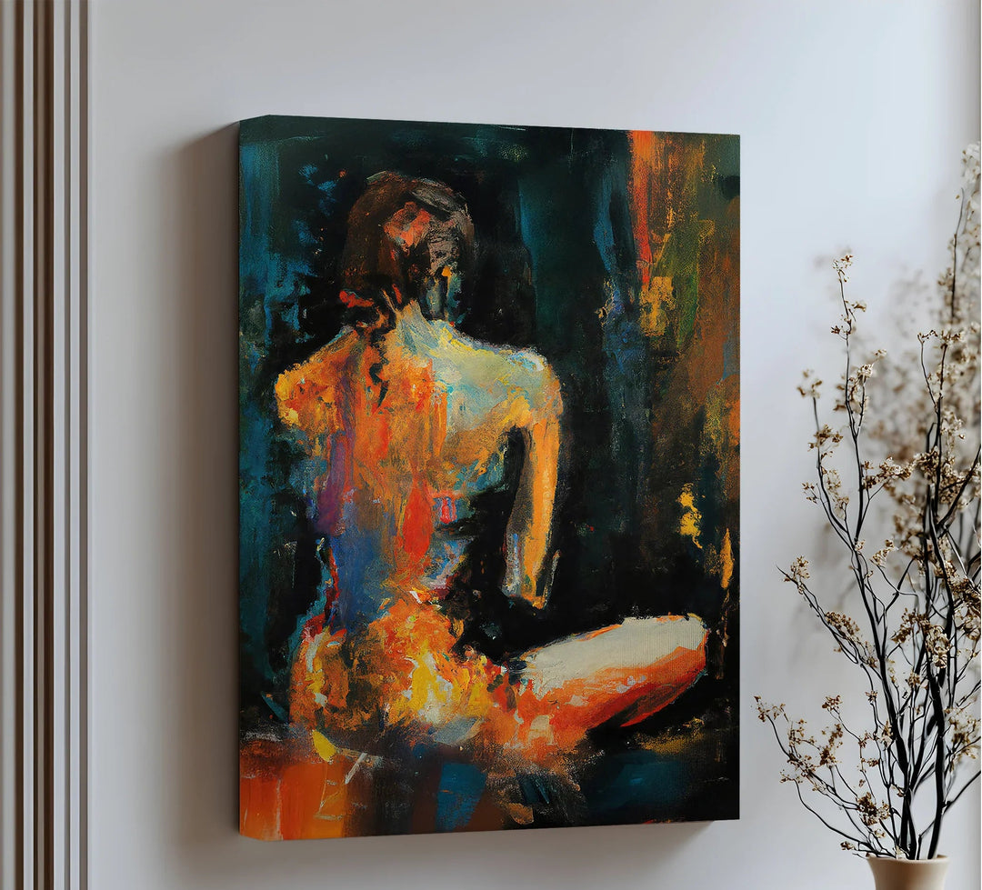 Mystique in Shadows – Abstract Female Nude Canvas Print - MyPhotoStation