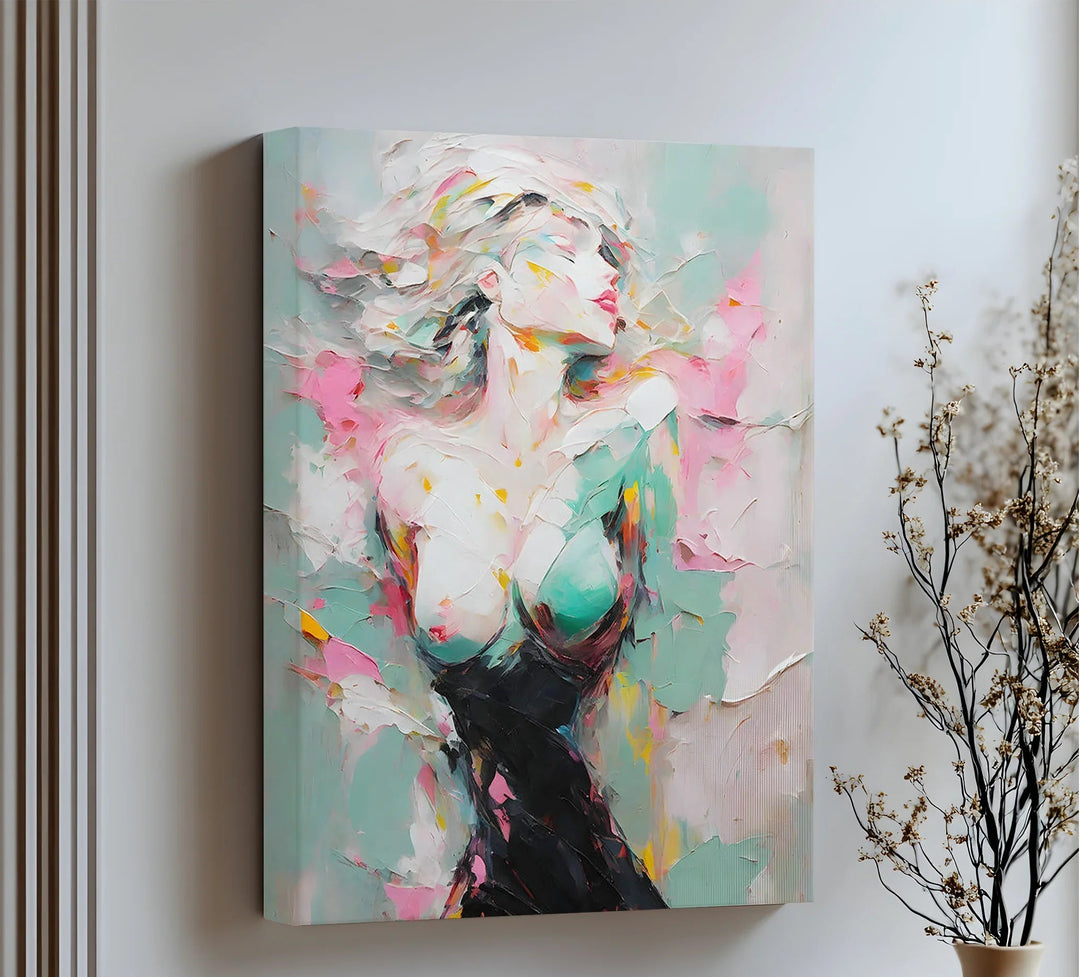 Dreamlike Grace – Abstract Female Figure Erotic Canvas Print - MyPhotoStation