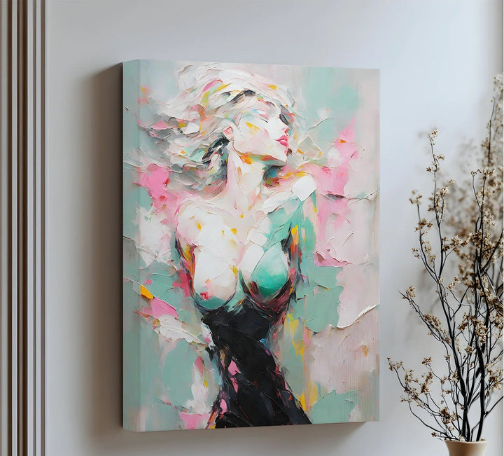 Dreamlike Grace – Abstract Female Figure Erotic Canvas Print - MyPhotoStation