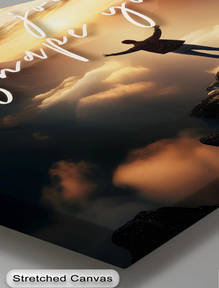 Let the Journey Shape You – Inspirational Mountain Canvas Print