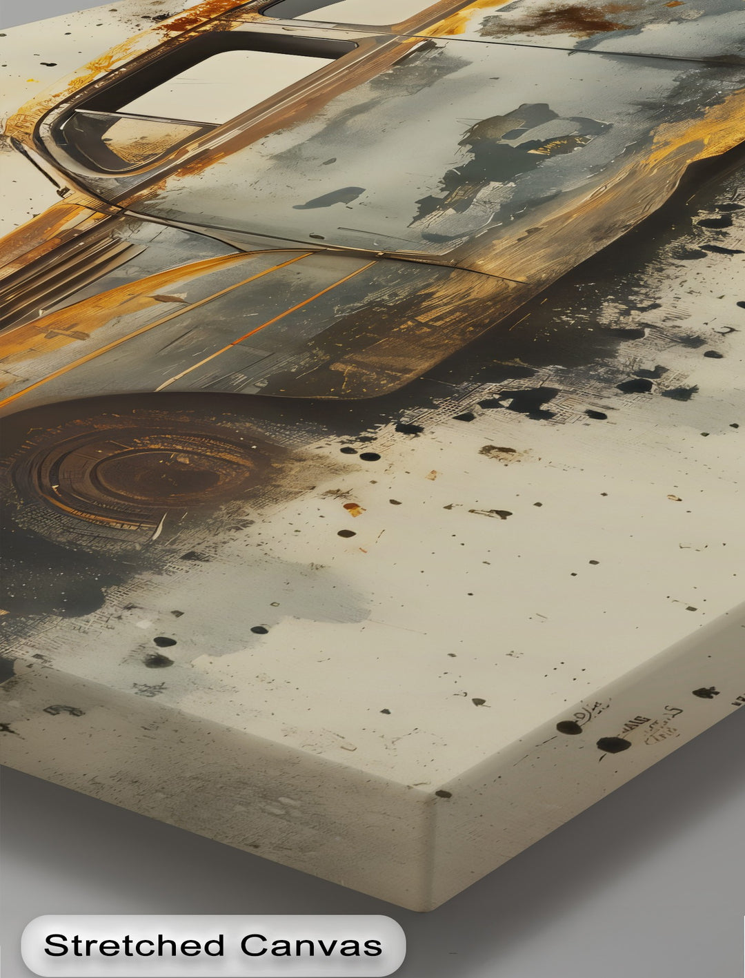 Rust & Revival – Abstract Vintage Car – Car Canvas Print - MyPhotoStation