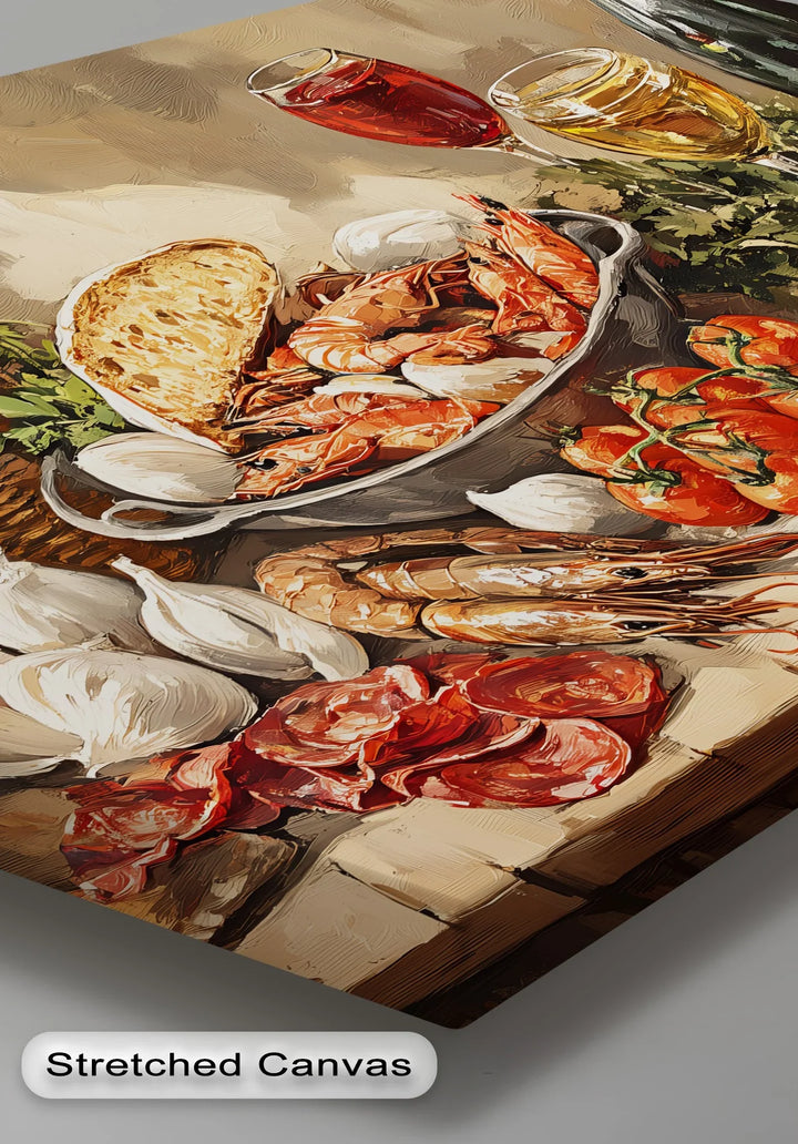 Mediterranean Delights – Gourmet Feast Kitchen Canvas Print - MyPhotoStation