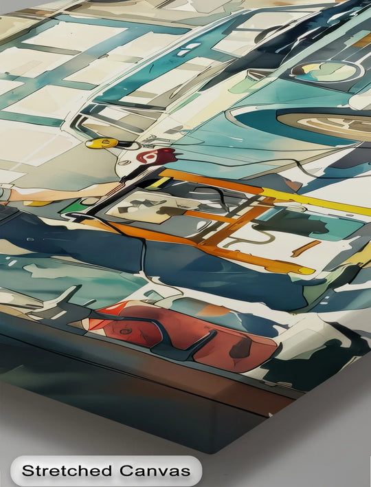 Mechanic’s Moment – Car Canvas Print - MyPhotoStation