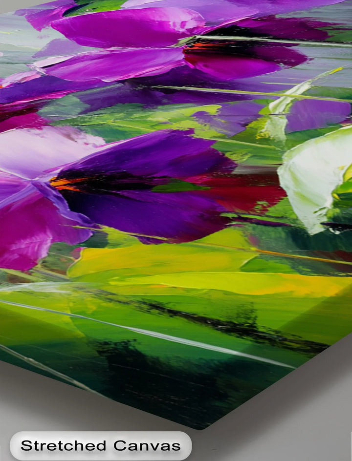 Radiant Wild Violets – Purple Pansy Flower Canvas Print - MyPhotoStation