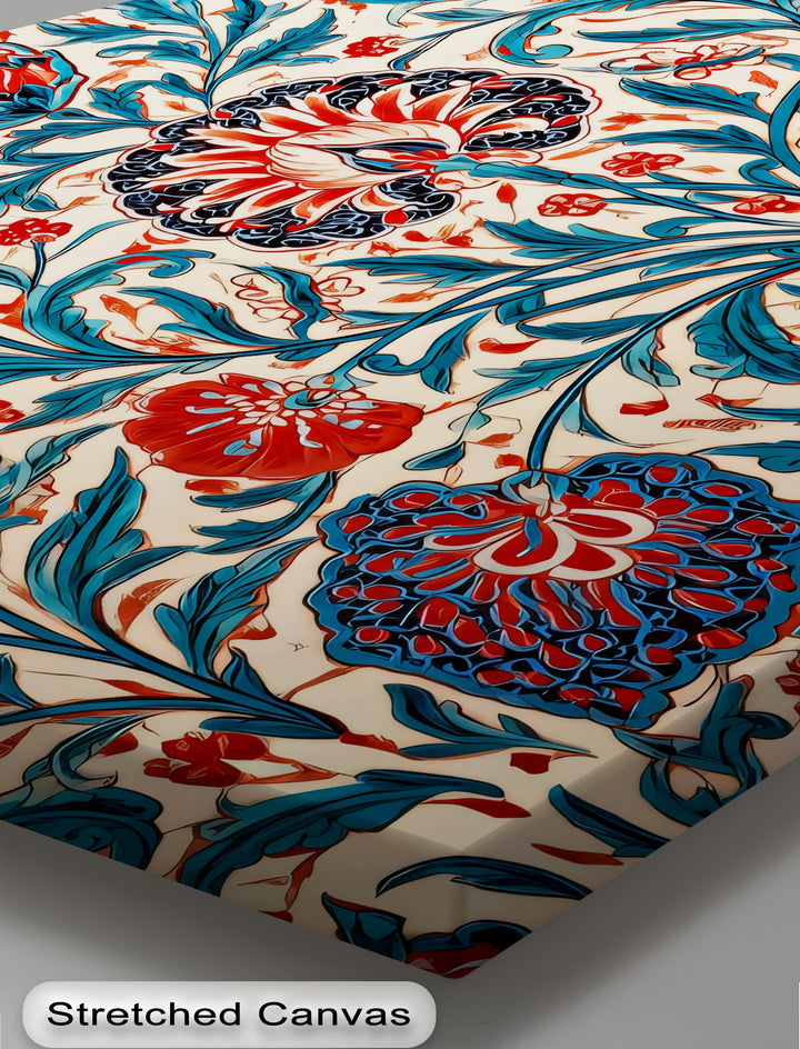 Persian Floral Elegance – Persian Canvas Print