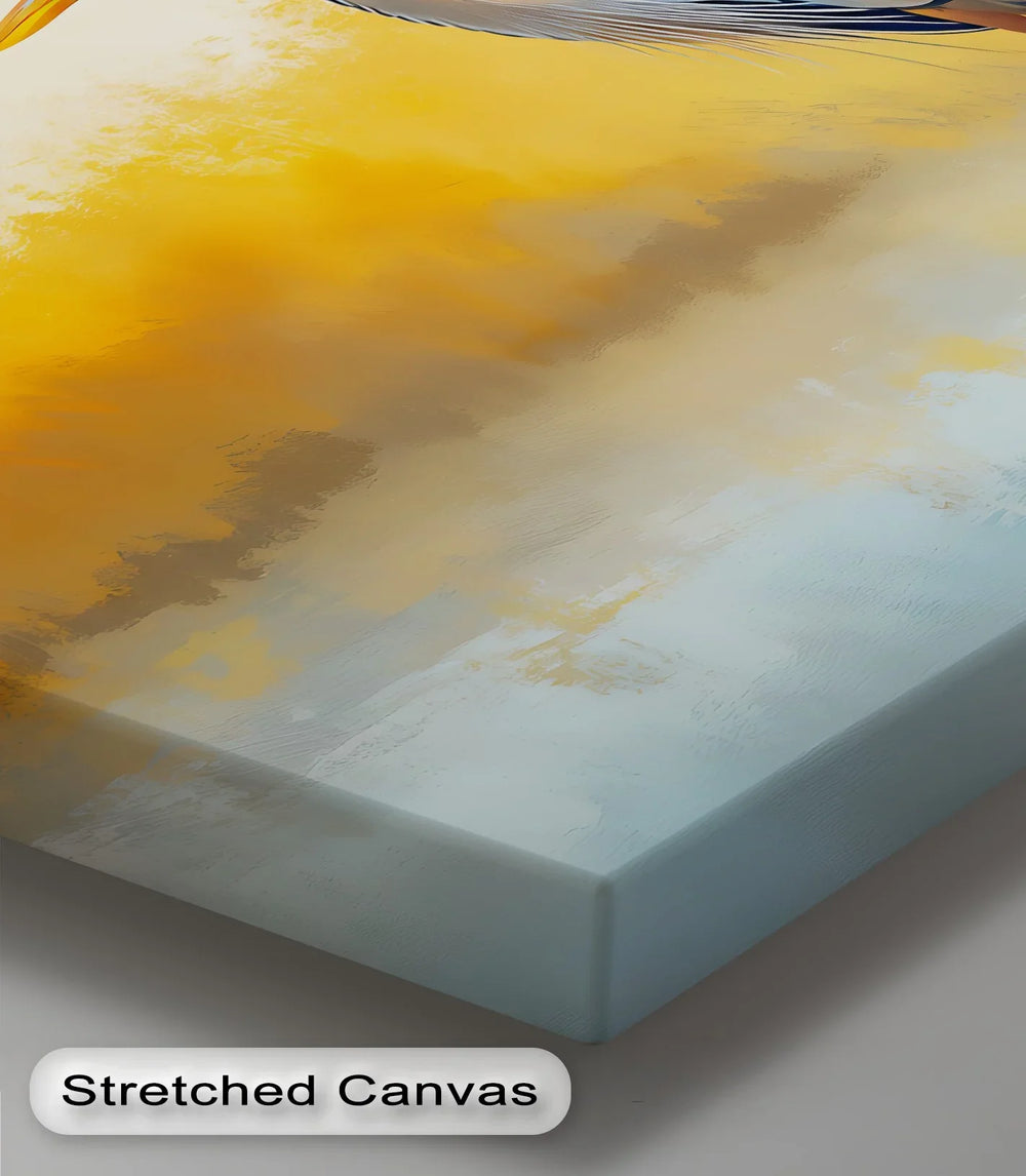 Stillness in the Marsh – elegant bird print on serene nature canvas.

