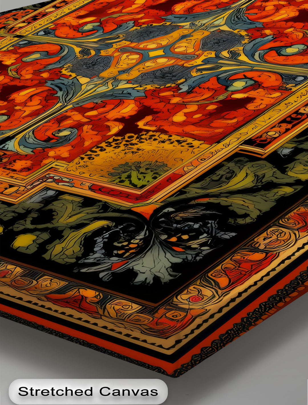 Ornate Floral Elegance – Persian Canvas Print