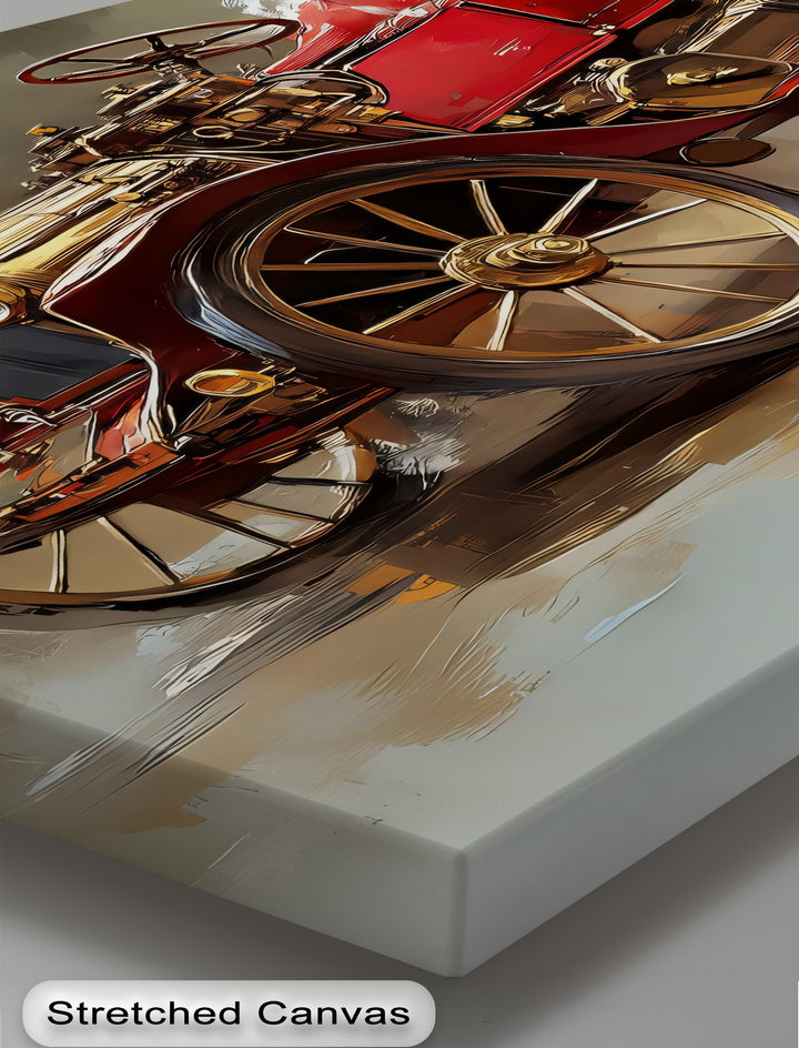Golden Era Drive – Car Canvas Print