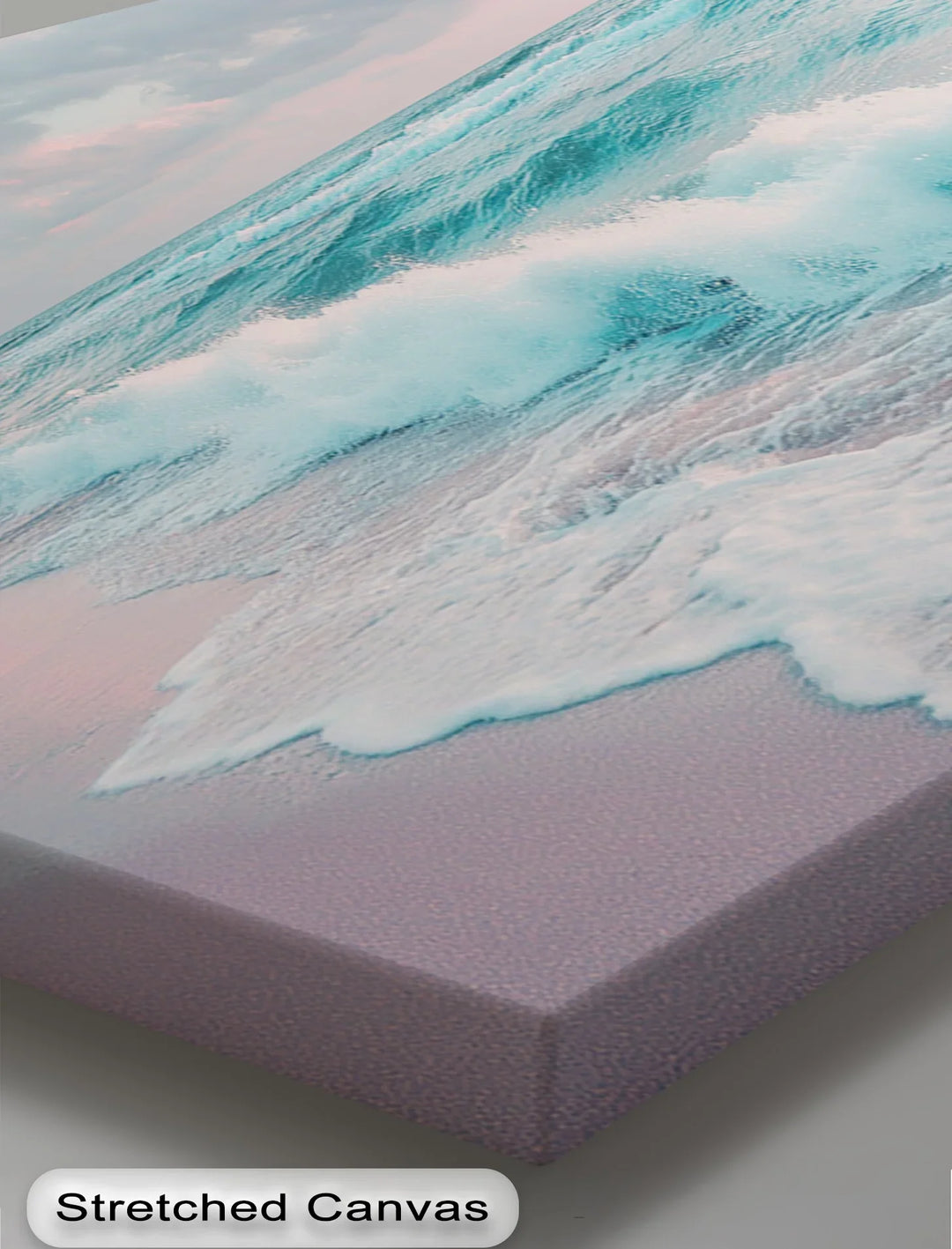 Cotton Candy Sky Over Ocean Waves – Tranquil Seaside Canvas Print - MyPhotoStation