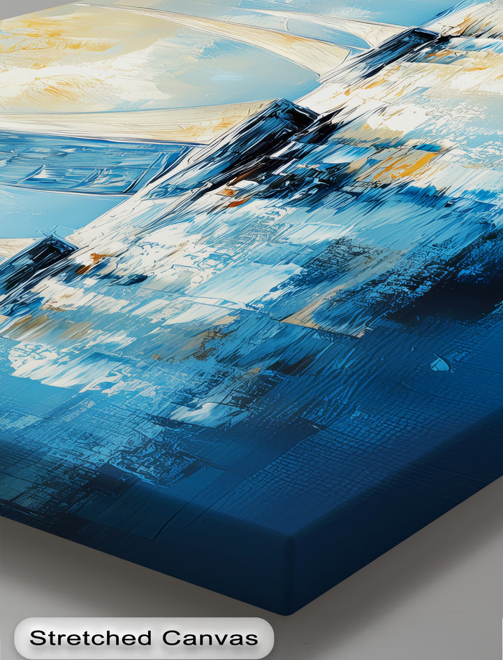 Sailing into Light – Abstract Ocean Regatta Canvas Print