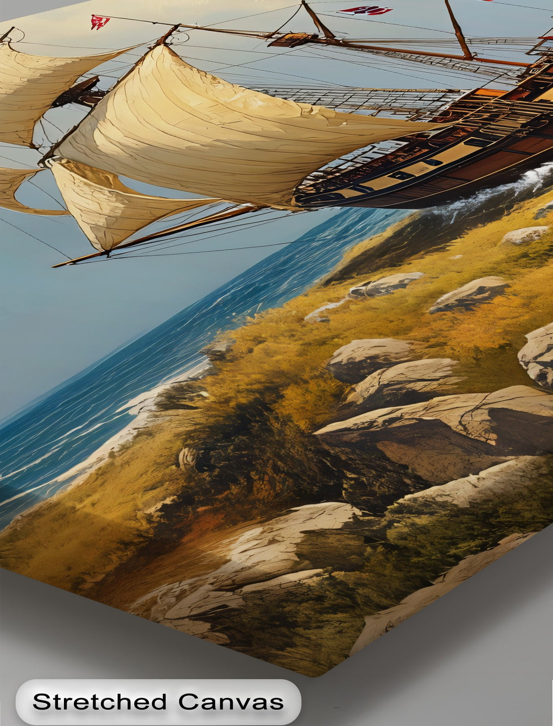 Ocean Explorer – Tall Ship Sailing Canvas Wall Art | Framed Artwork